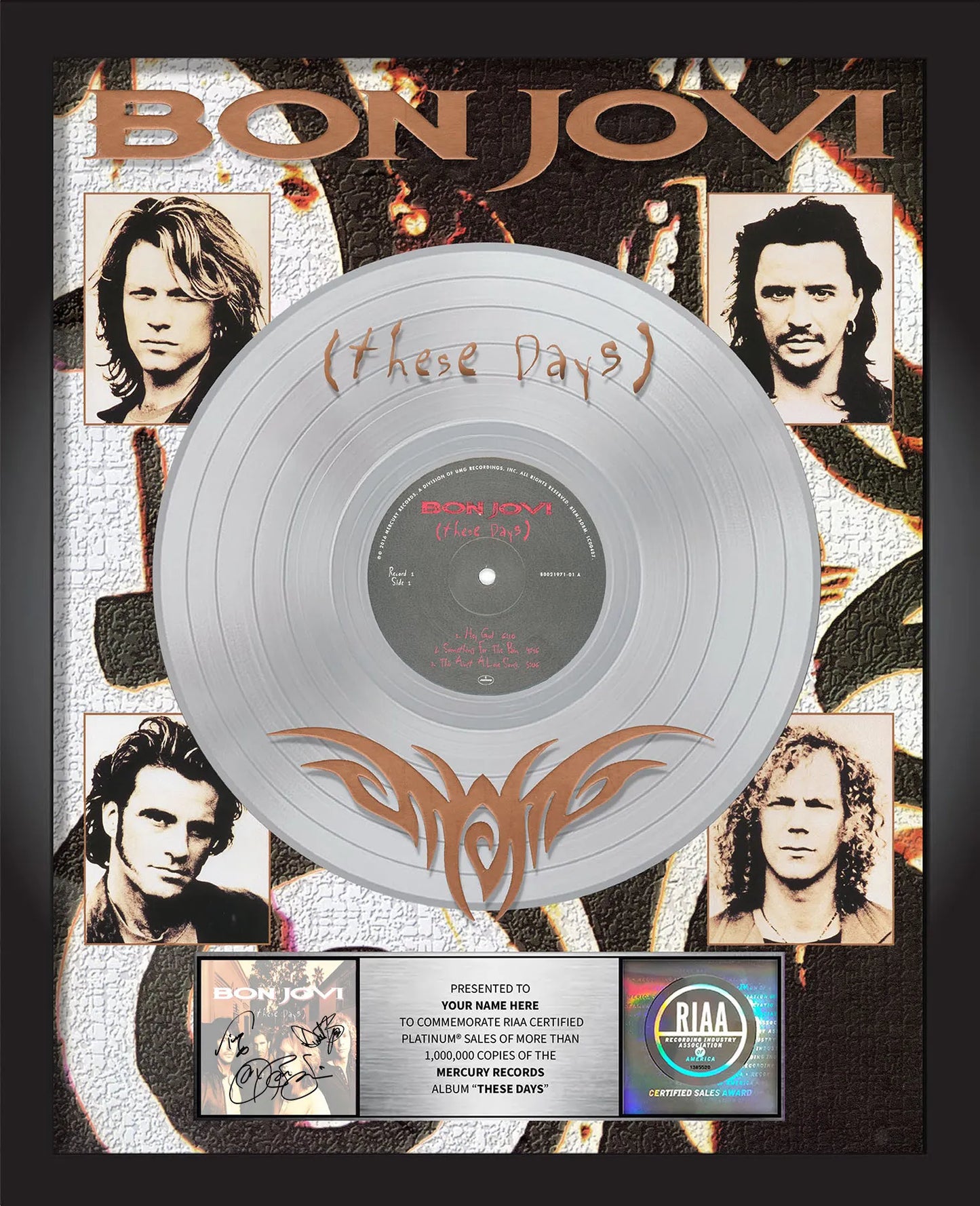 These Days Album Plaque