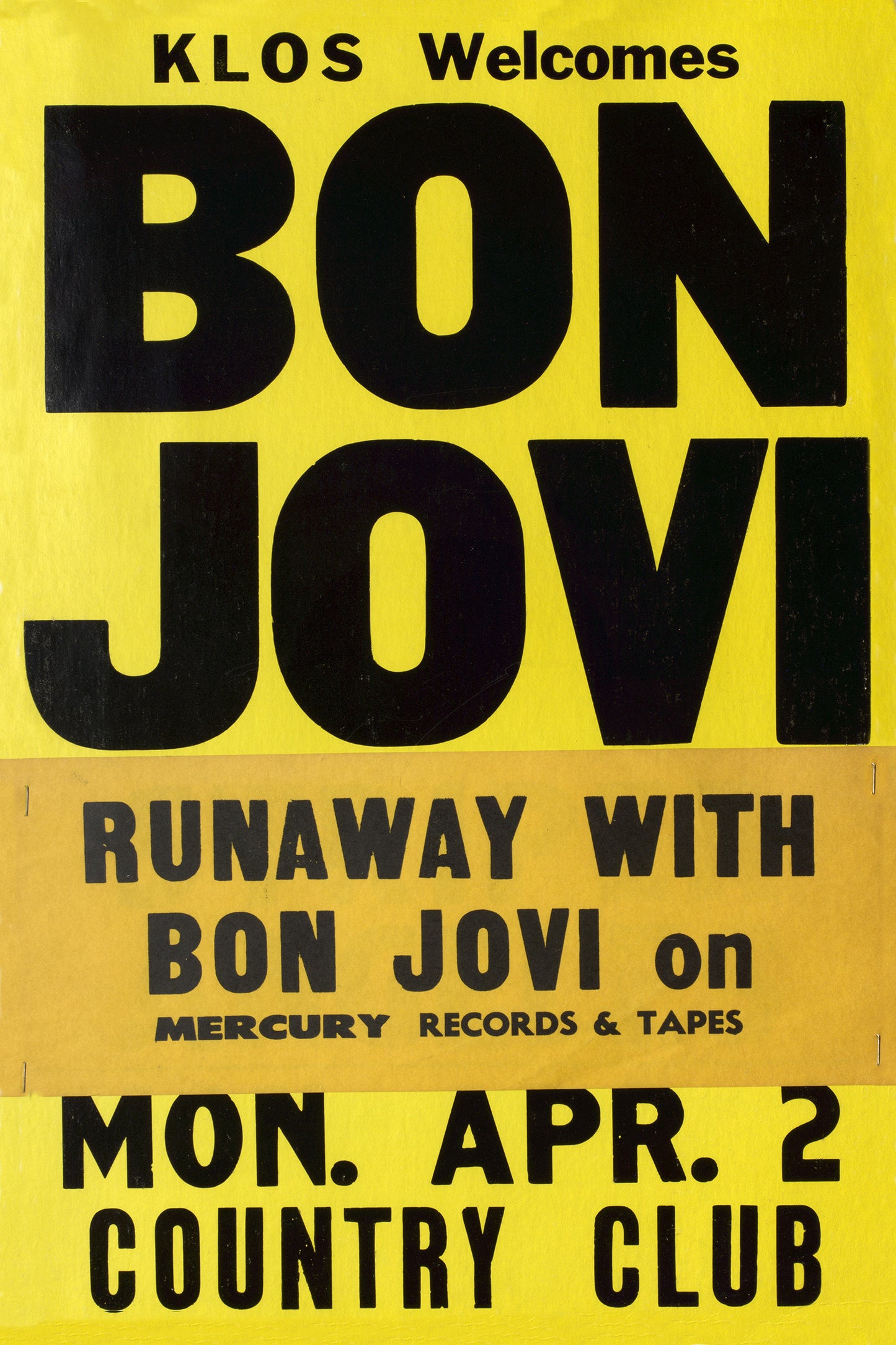 Country Club 1984 Show Poster