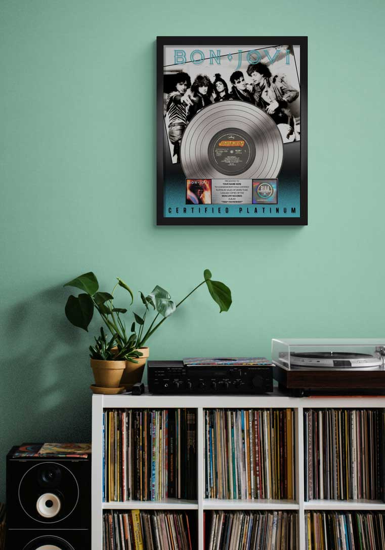 7800° Fahrenheit Album Plaque