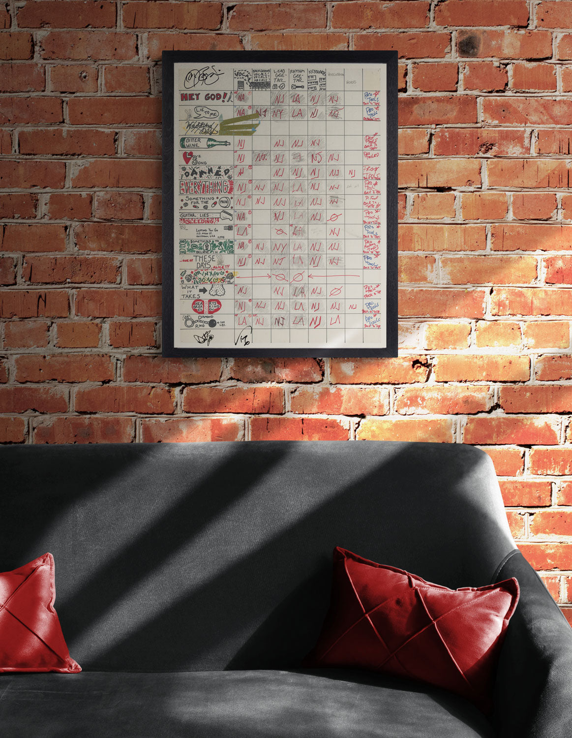 These Days Studio Production Chart Art Print