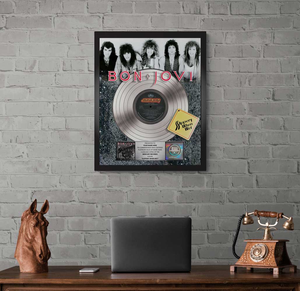 Slippery When Wet Album Plaque