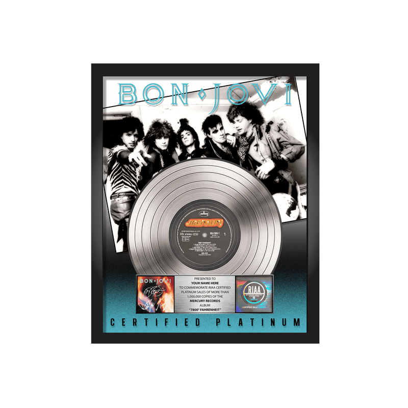 7800° Fahrenheit Album Plaque