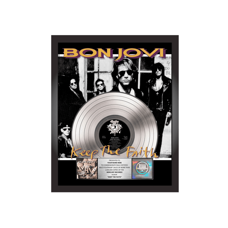 Keep The Faith Album Plaque