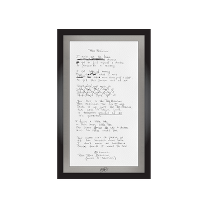 "Bad Medicine" Lyrics (Signed)