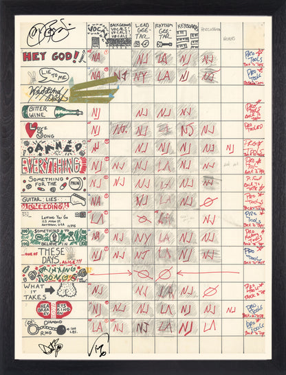 These Days Studio Production Chart Art Print