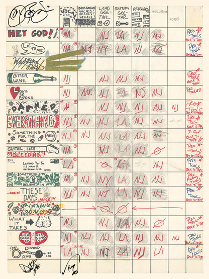 These Days Studio Production Chart Art Print