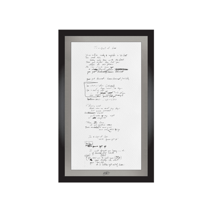 "In And Out Of Love" Lyrics (Signed)