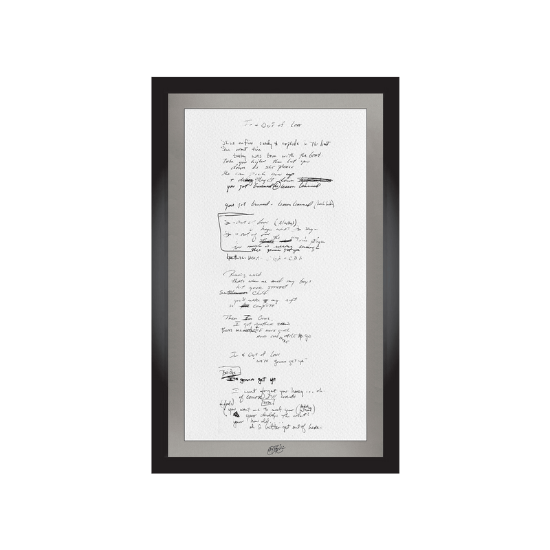 "In And Out Of Love" Lyrics (Signed)
