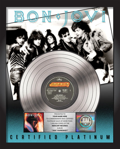 7800° Fahrenheit Album Plaque