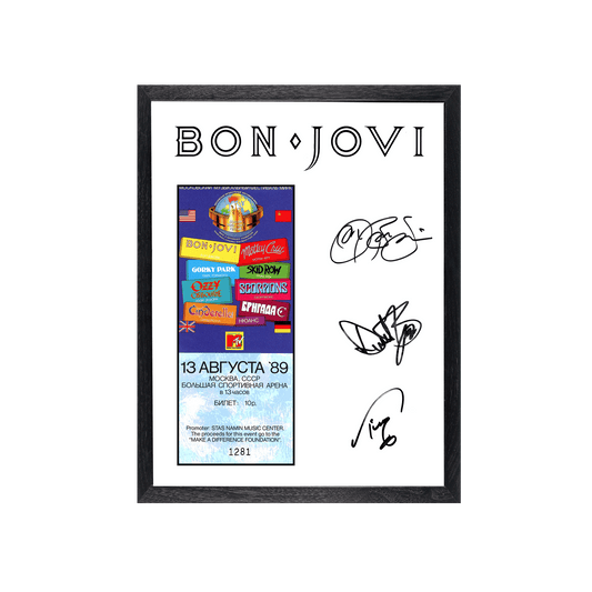 Moscow Music Peace Festival 1989 Original Ticket (signed)