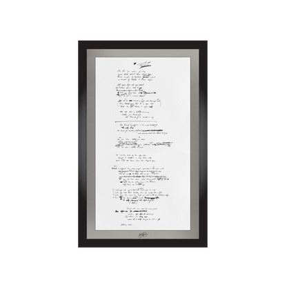"Runaway" Lyrics (Signed)