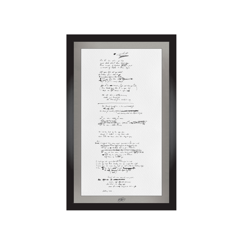 "Runaway" Lyrics (Signed)