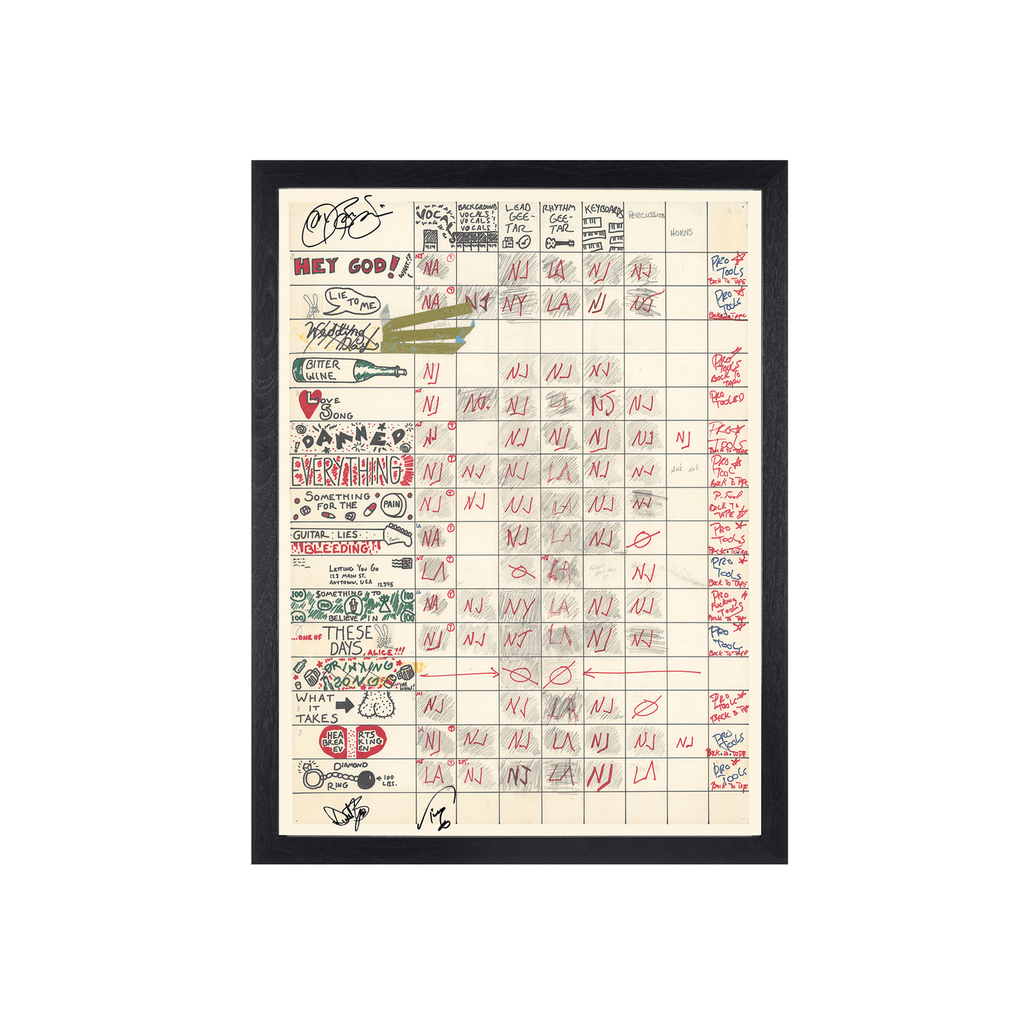 These Days Studio Production Chart Art Print